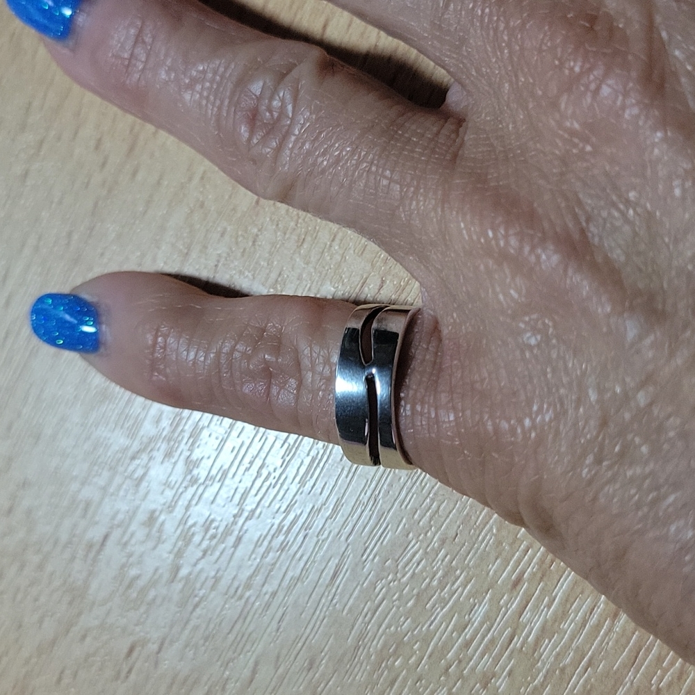 Sterling Silver Ring 1/2" Wide